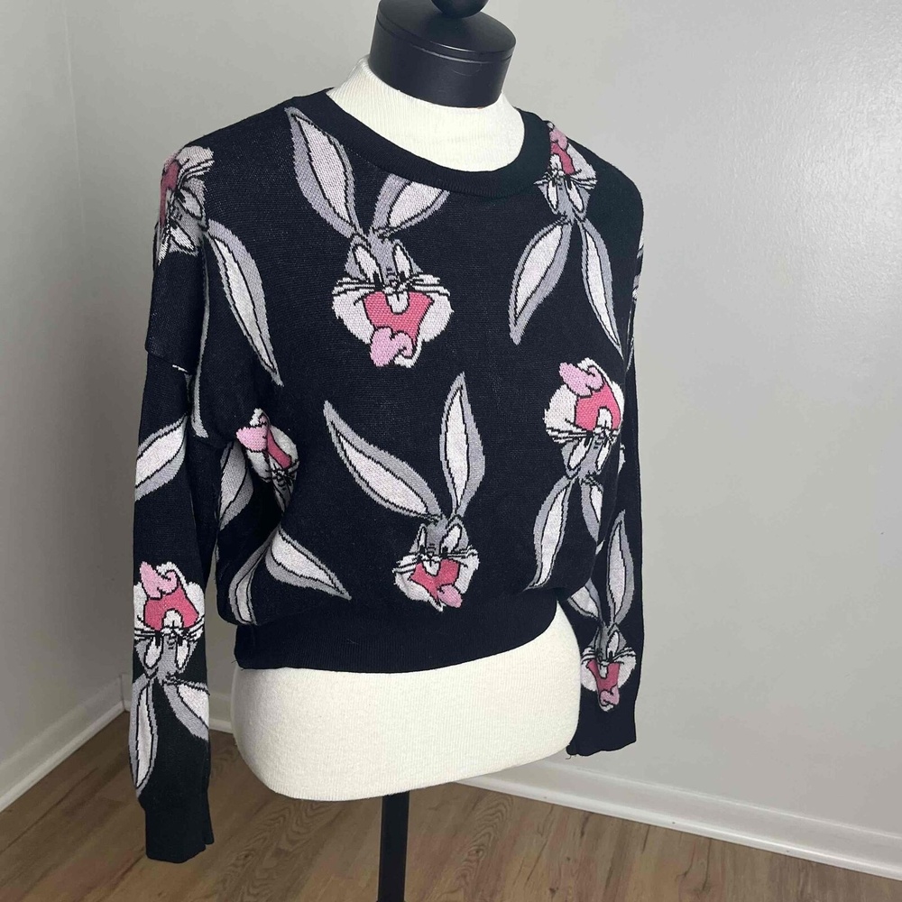 H&M Looney‎ Tunes Black Pullover Size Small